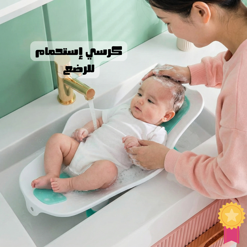 كرسي الاستحمام المريح للرضع – باش تغسّلي البيبي بسهولة وبأمان